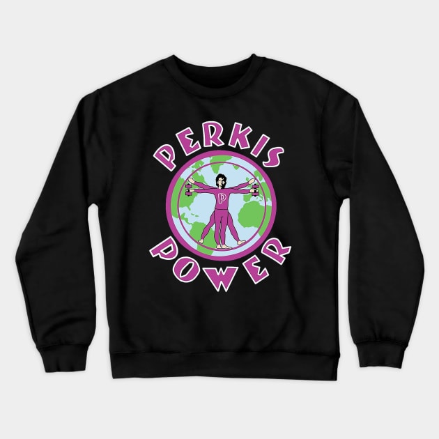 Perkis Power Crewneck Sweatshirt by sinewave_labs